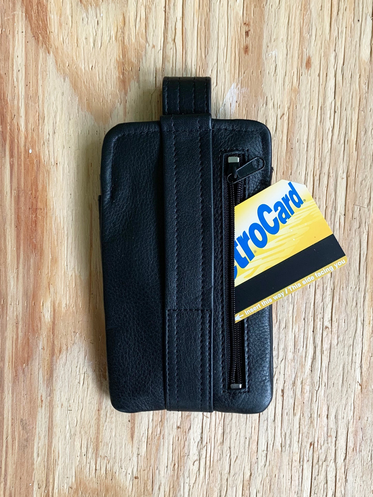 Specs Slinger Top-Strap Leather Eyeglass Case with 2-Pen Holder