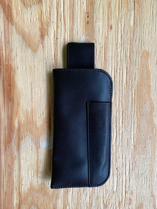 Pen Pal Single-Pen Leather Eyeglass Case