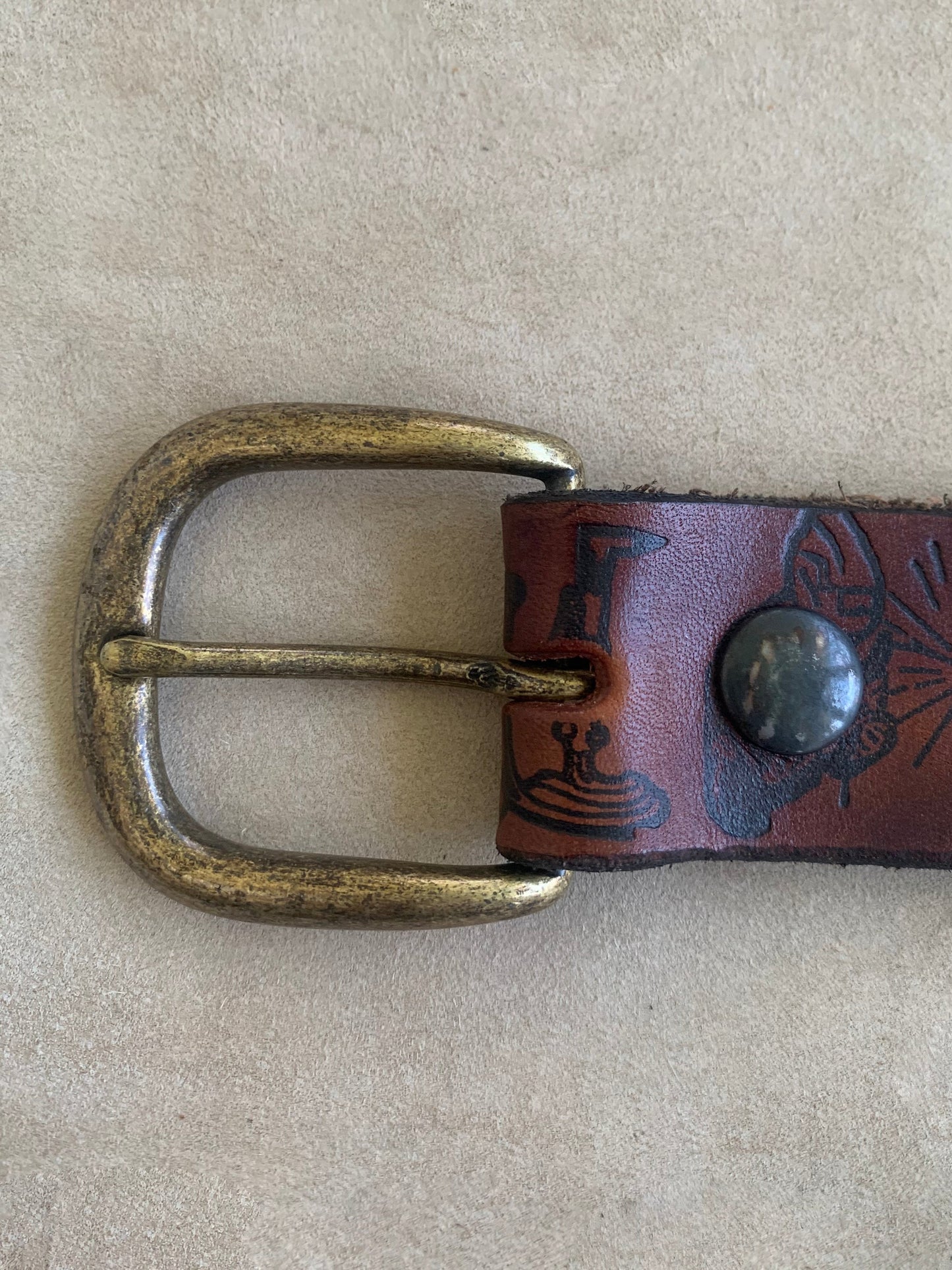 Bloom and Bling Cut-Out Leather Belt