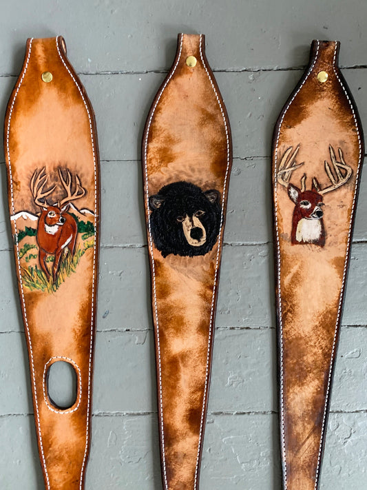 Woodland Valley Leather Rifle Sling
