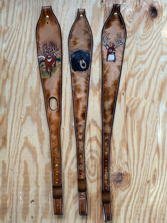 Woodland Valley Leather Rifle Sling