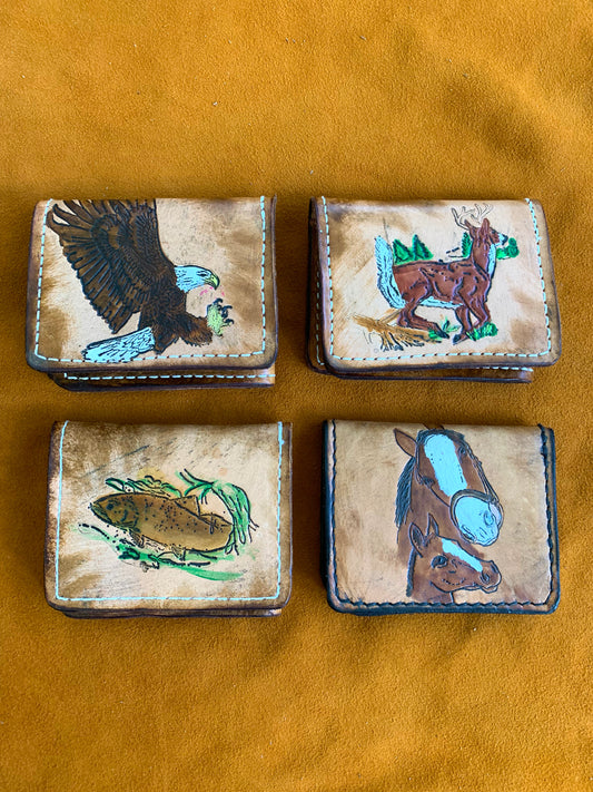 Animals of the Catskills L-Fold Leather Wallet