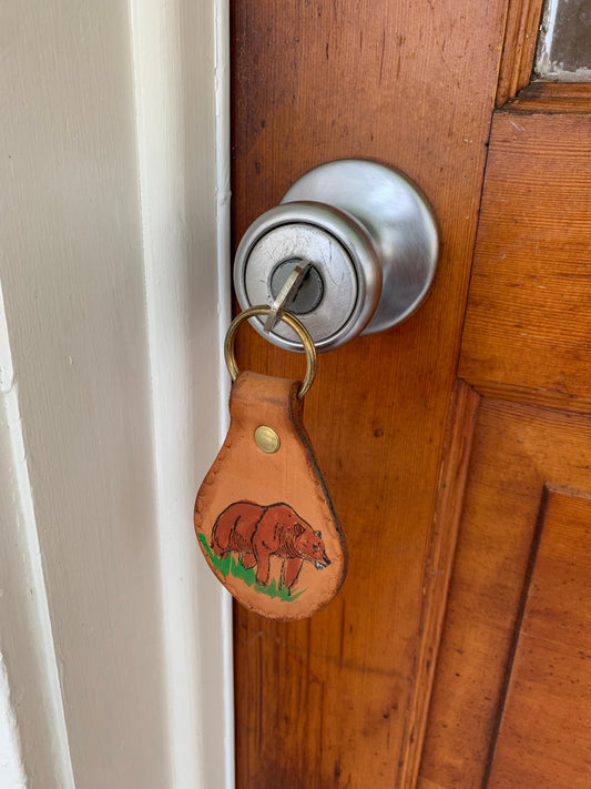 Wild Things Leather Keychain