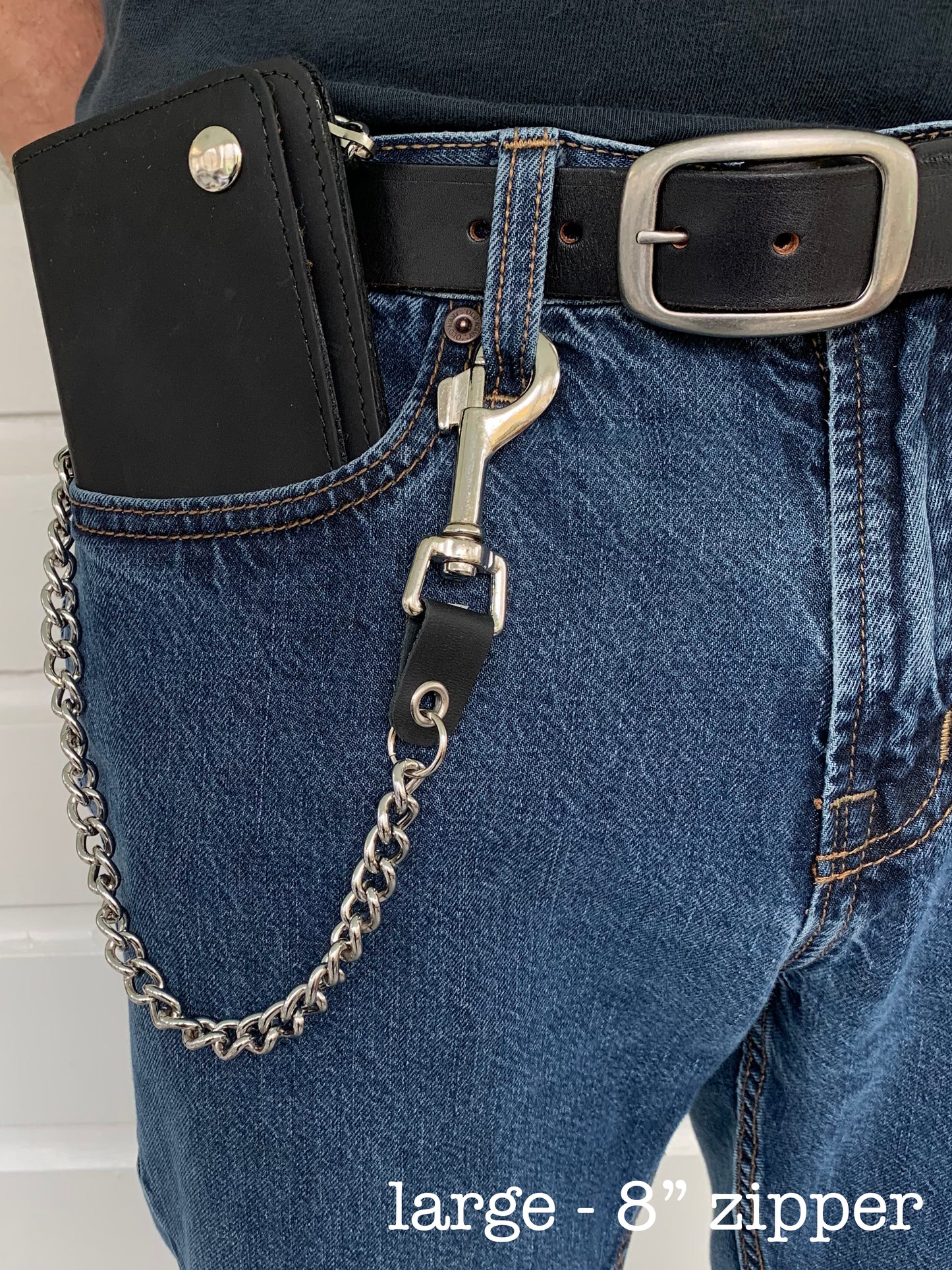 Leather Chain Wallet
