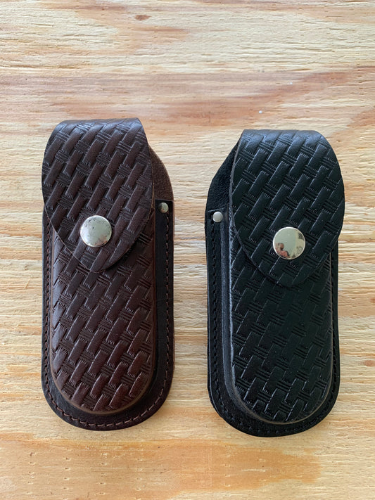 Patterned Leather Knife Holder