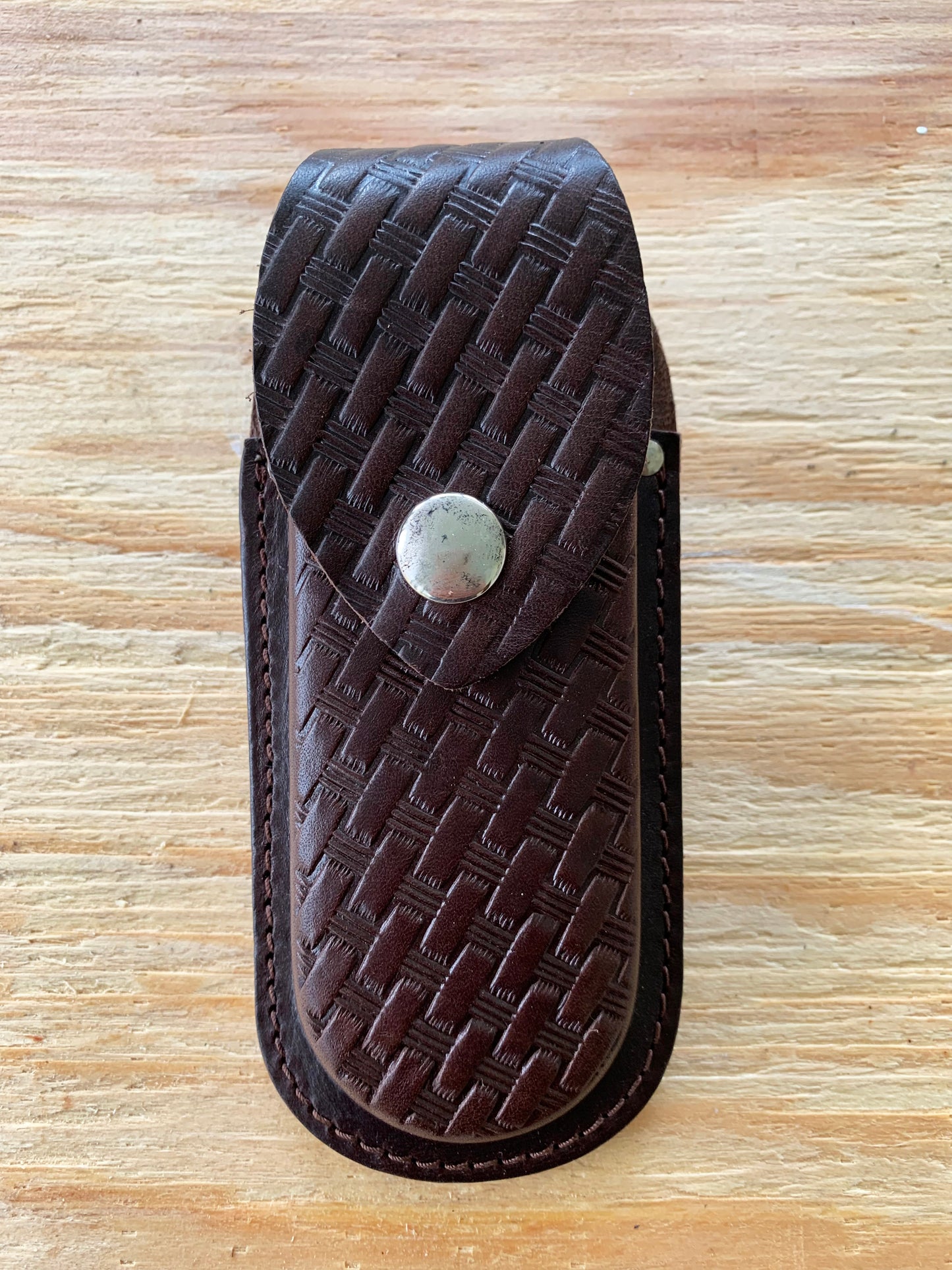 Patterned Leather Knife Holder