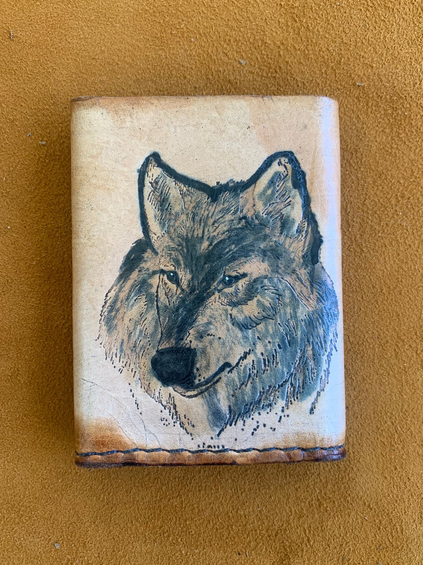 Forest Animal Tri-Fold Leather Wallet