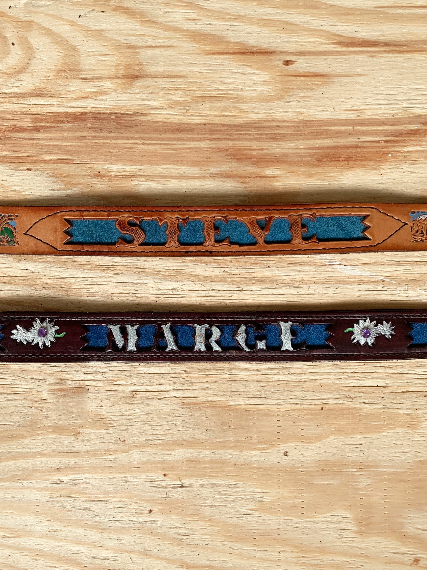 Personalized Fancy Cut-Out Leather Name Belt