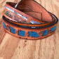 Personalized Fancy Cut-Out Leather Name Belt