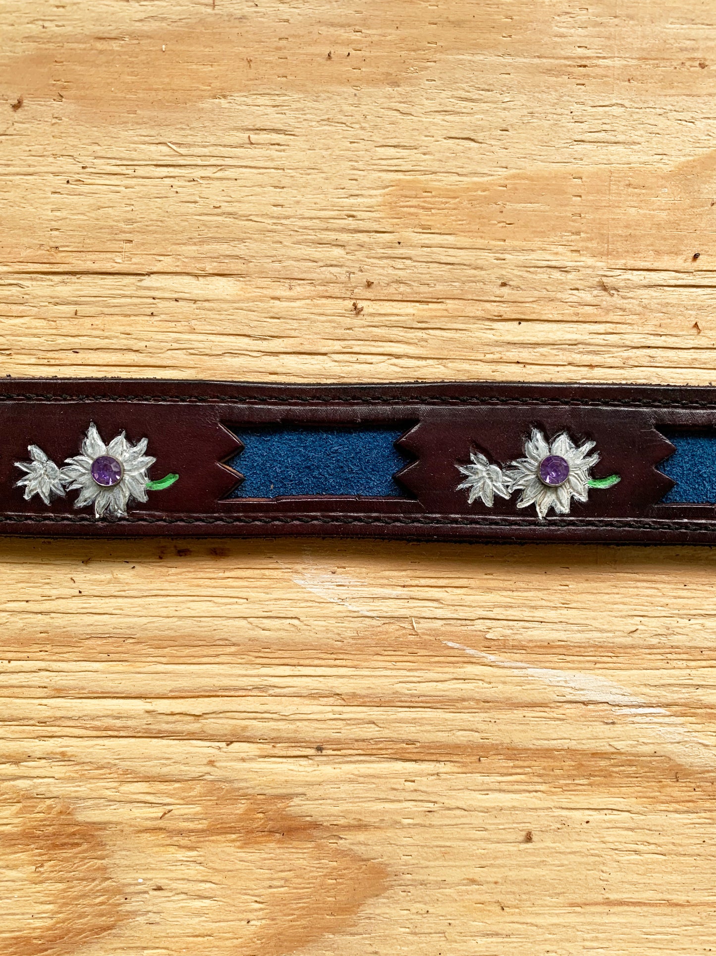 Personalized Fancy Cut-Out Leather Name Belt