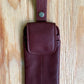 Flap-Top Leather Eyeglass Case