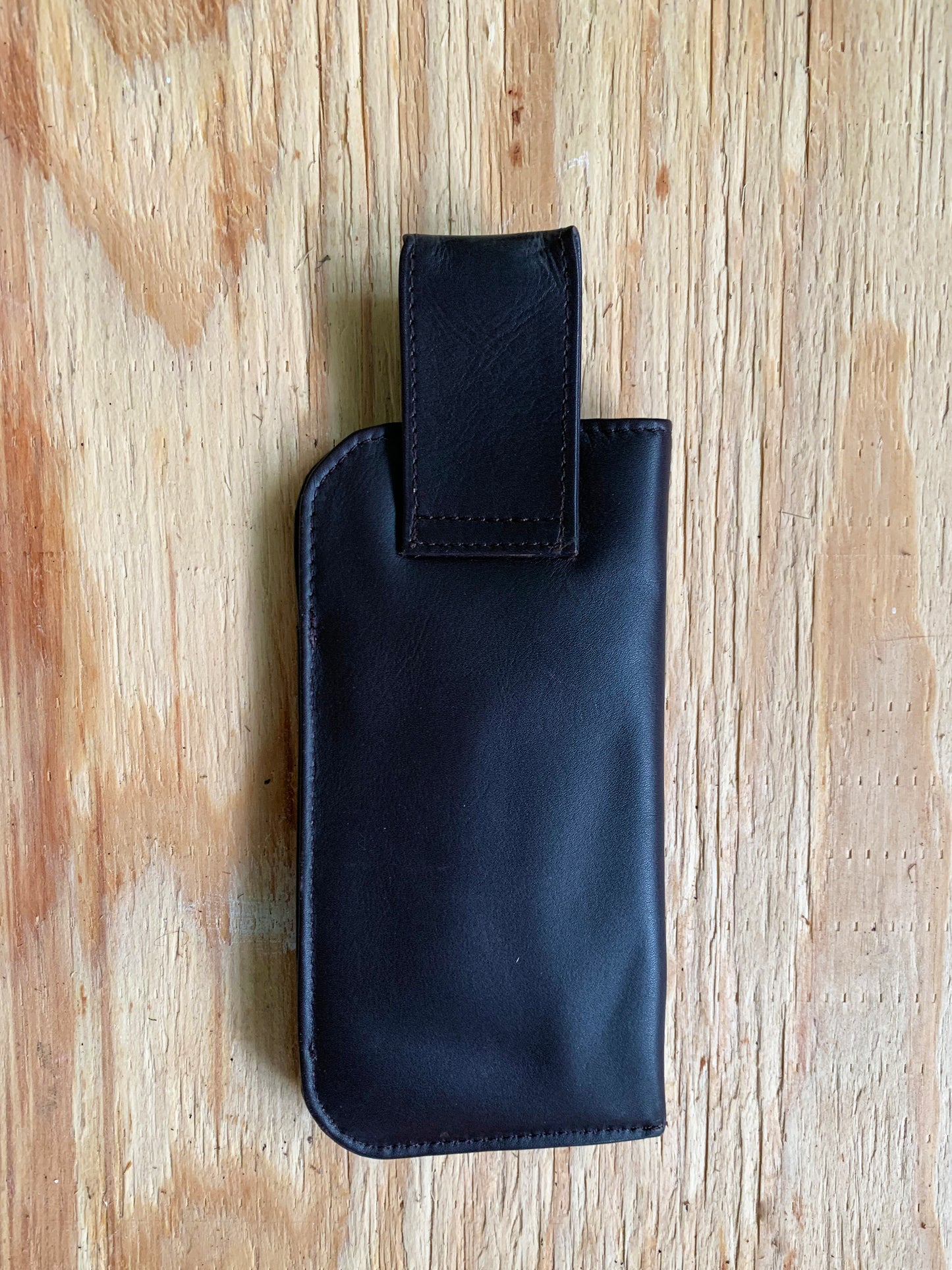 Pen Pal Single-Pen Leather Eyeglass Case