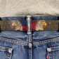 American Eagle Patterned Leather Belt