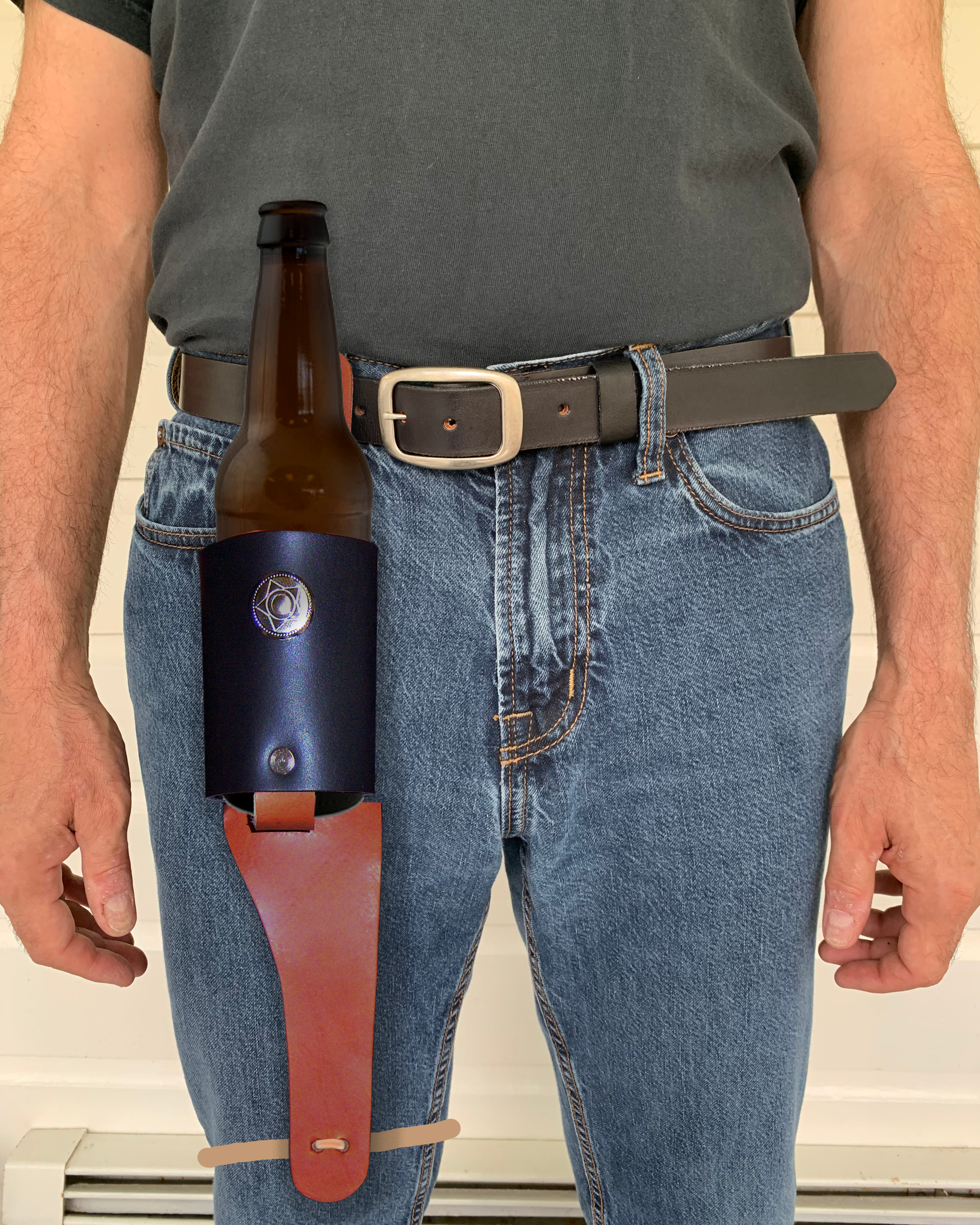 Leather Drink Holster - Main Image
