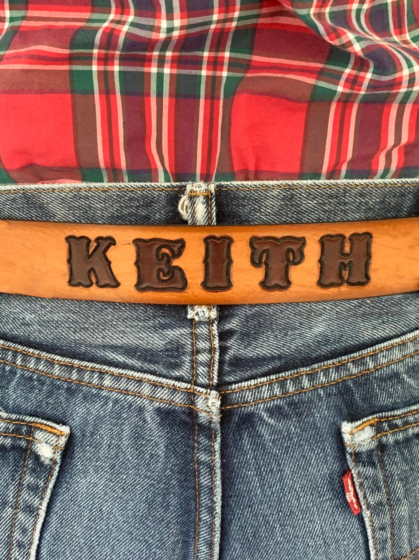 Personalized Classic Leather Name Belt