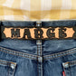 Personalized Classic Leather Name Belt