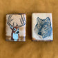 Forest Animal Tri-Fold Leather Wallet