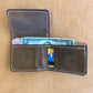 Diagonal Pattern L-Fold Leather Wallet