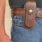 Patterned Leather Knife Holder