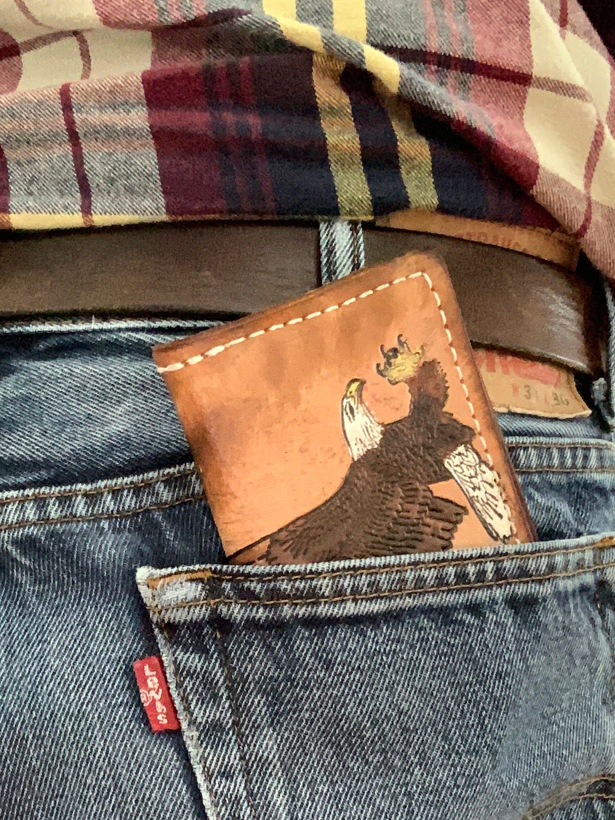 Animals of the Catskills L-Fold Leather Wallet