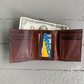 Forest Animal Tri-Fold Leather Wallet