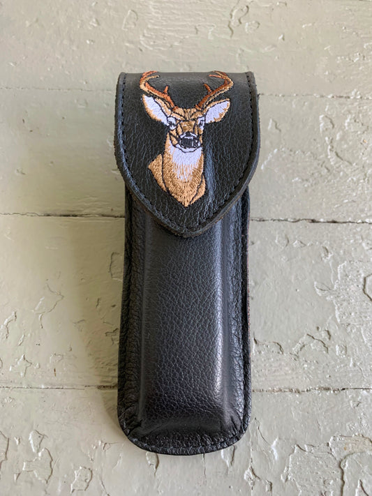 Embroidered Deer Knife Holder