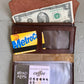 Desert Rose Leather Wallet Clutch