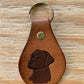 Dog Lovers Leather Keychain