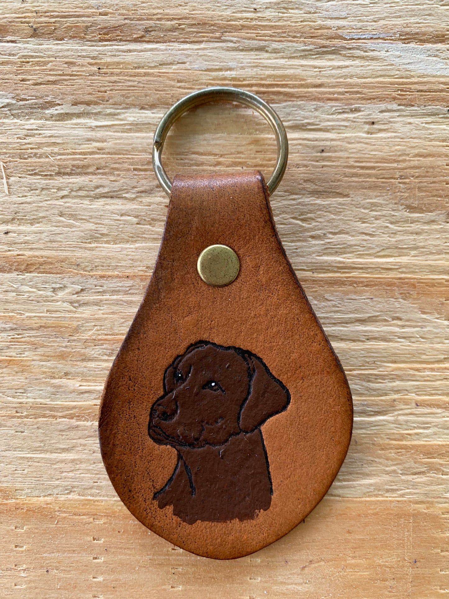 Dog Lovers Leather Keychain