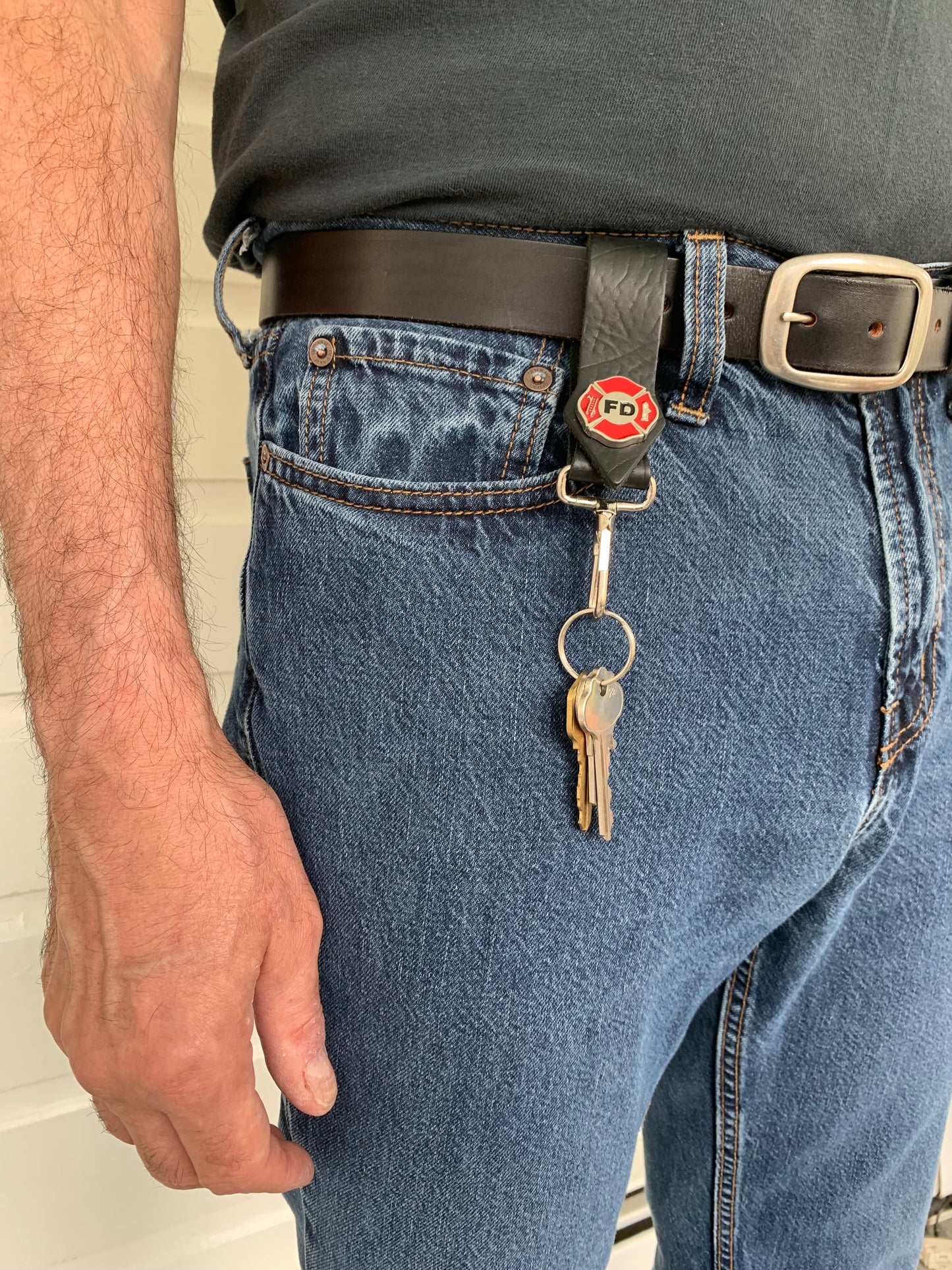 Front Line Leather Key Clips
