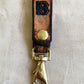 Leather Initial Keystrap