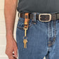 Leather Initial Keystrap